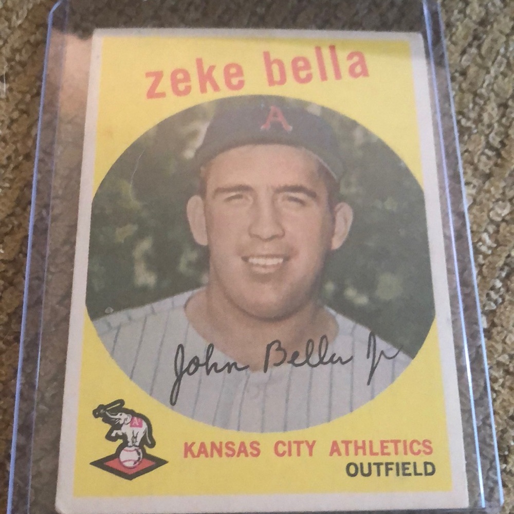 1959 Topps Zeke  Bella.1995 Upper Deck Derek Jeter